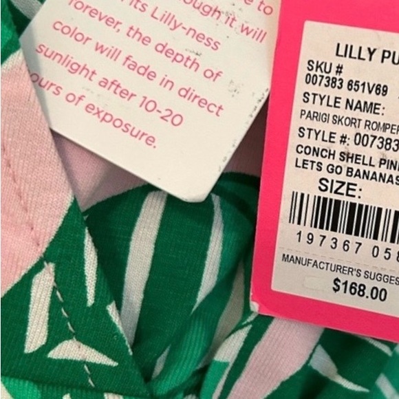 Lilly Pulitzer | L | Parigi Skort Romper | LET’S GO BANANAS | NWOT - Picture 5 of 5